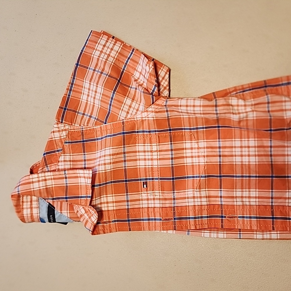 Tommy Hilfiger Boy's Short-Sleeve Button-Down Shirt Size 6